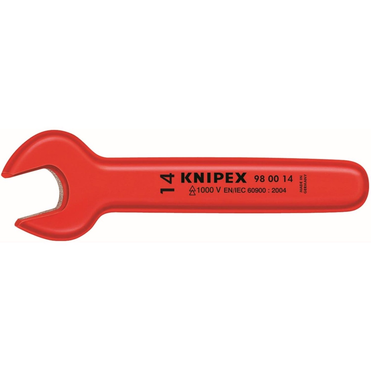 Knipex 98 00 16 Open End Wrench-1000V Insulated 16 mm